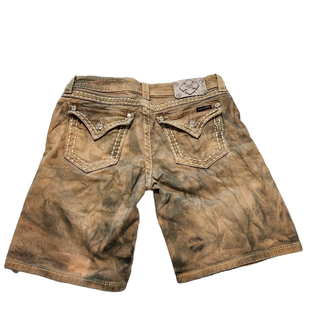 *Rare* Miss Me Acid Wash Women's Boyfriend Contrast Shorts, sz 29